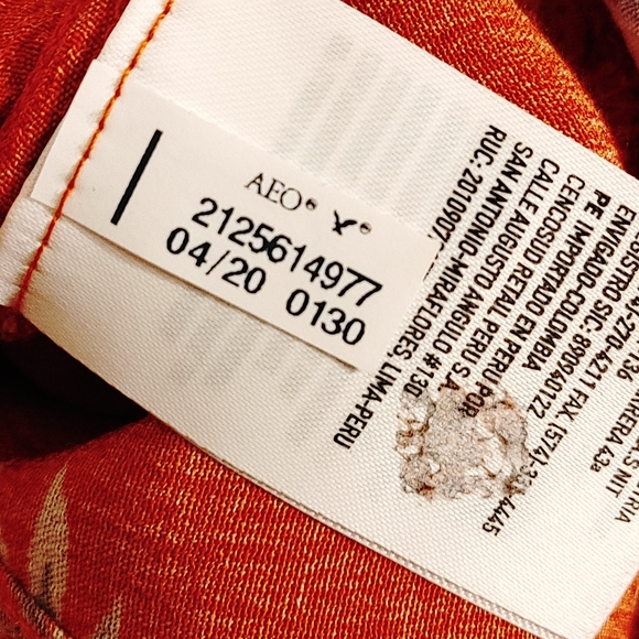 American Eagle Ladies tie front blouse - Picture 7 of 8